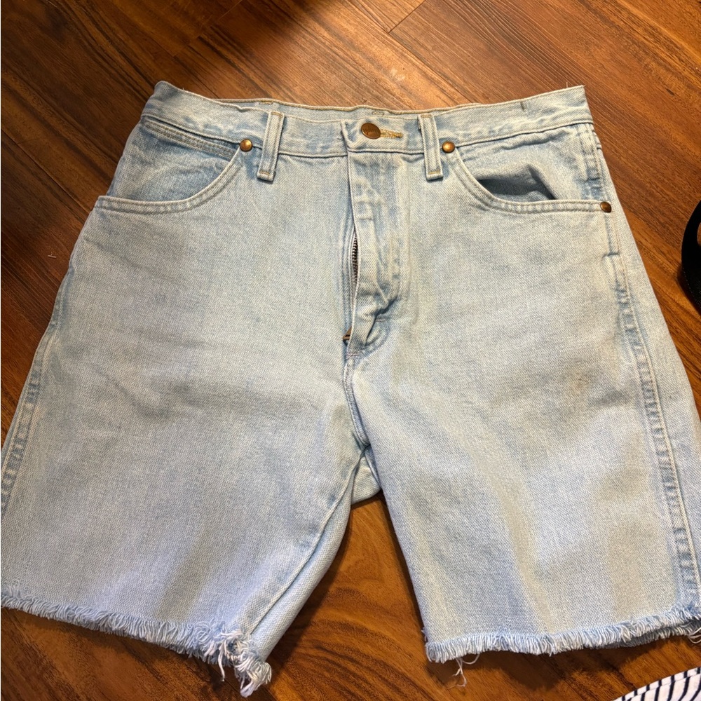 Wrangler Light Blue Denim Shorts